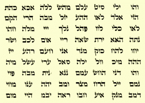 the 72 names of g-d in kabbalah
