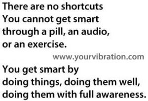 you can't get smart from a pill