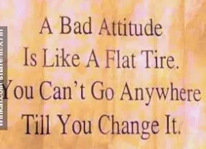 bad attitude, the attitude of resisting