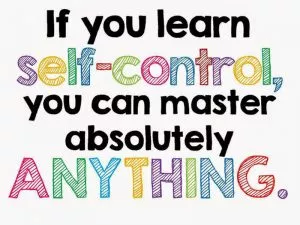 slef-control is a learnable skill