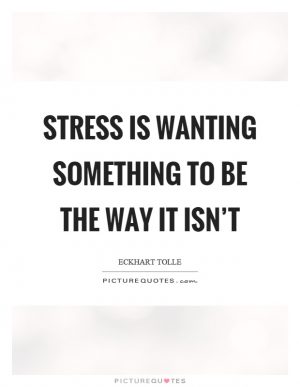 stress is wanting