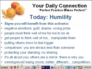 humility... what does it mean?