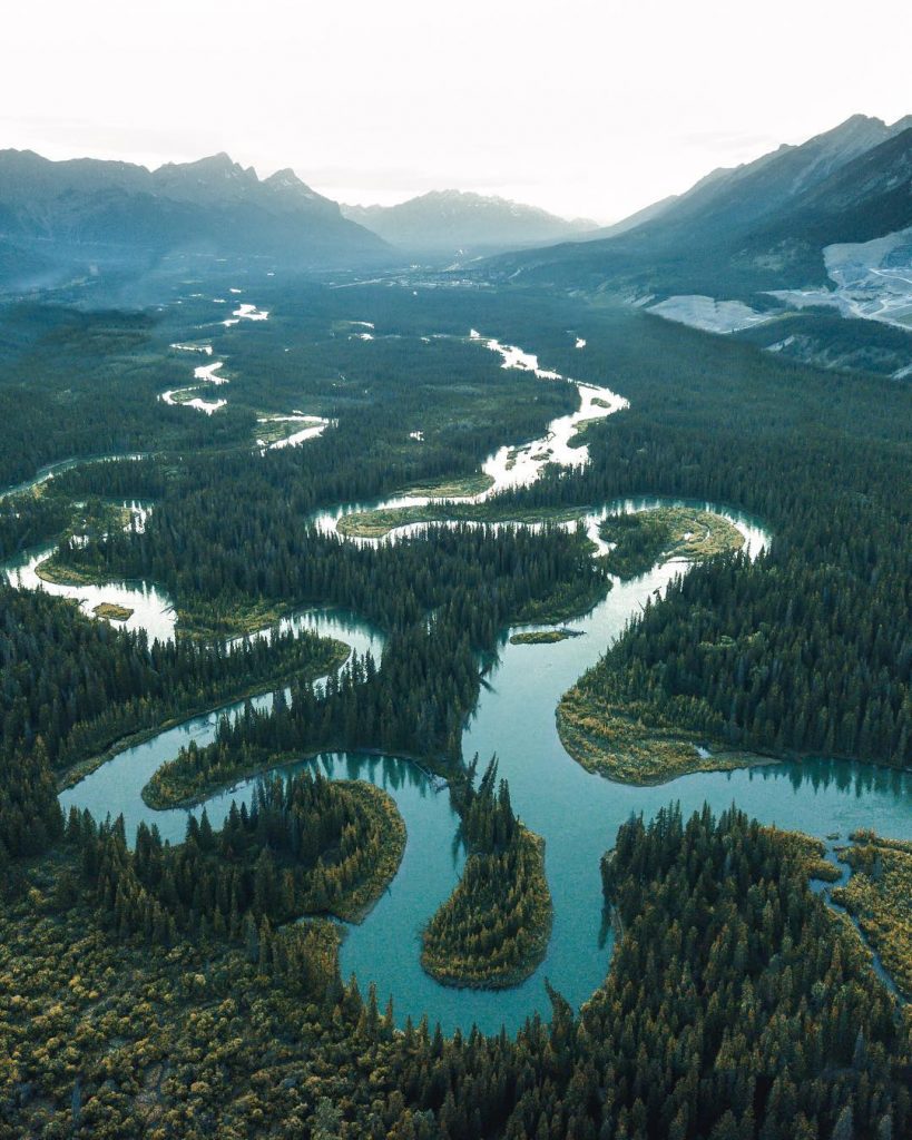 wildly winding river