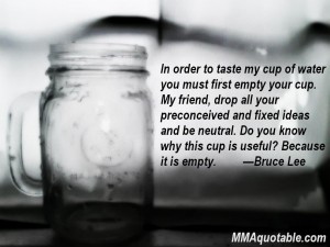 bruce lee empty cup