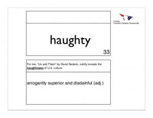 haughty