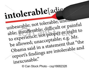 intolerable