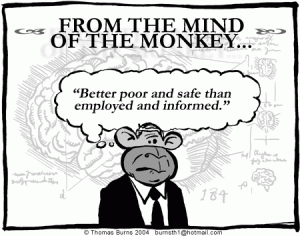 the monkey mind won't shut up
