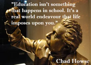 education is what you do to be able to produce more value