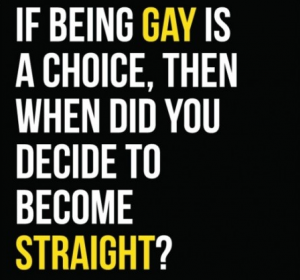 chose to be straight